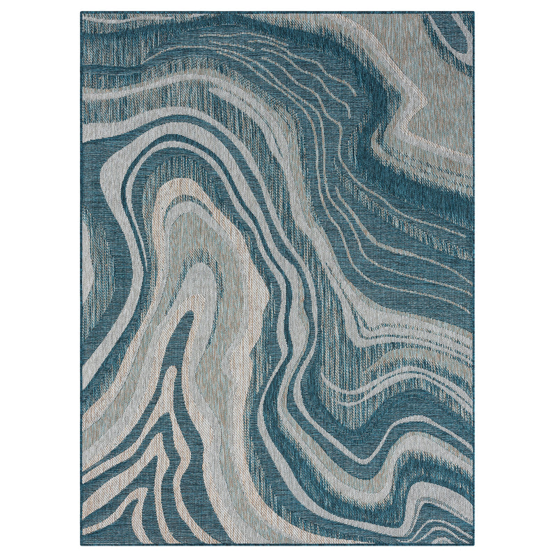 Coastal 661 Area Rug - Aqua - 5' x 7'