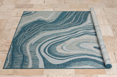 Coastal 661 Area Rug - Aqua - 8' x 10'