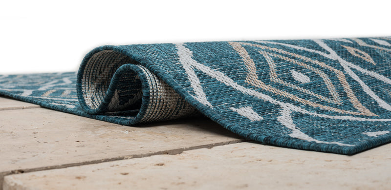 Coastal 663 Area Rug - Turquoise - 8' x 10'