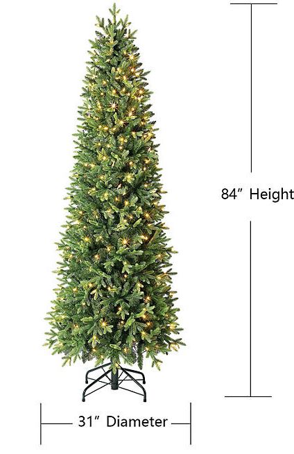 7-Ft Pre-Lit Dawson Pine Tree