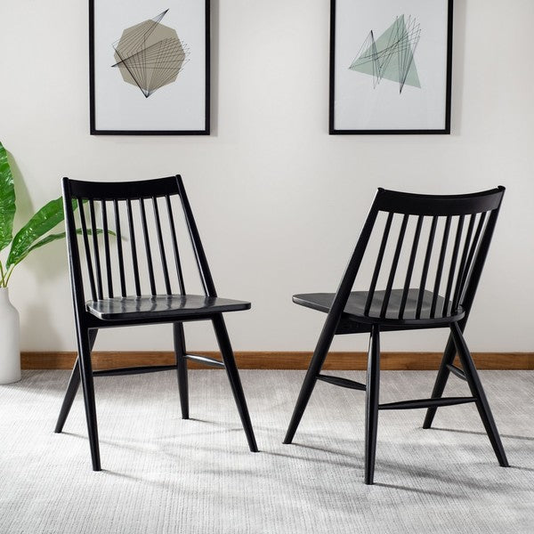 Wren Spindle Dining Chair - Black (Set of 2)
