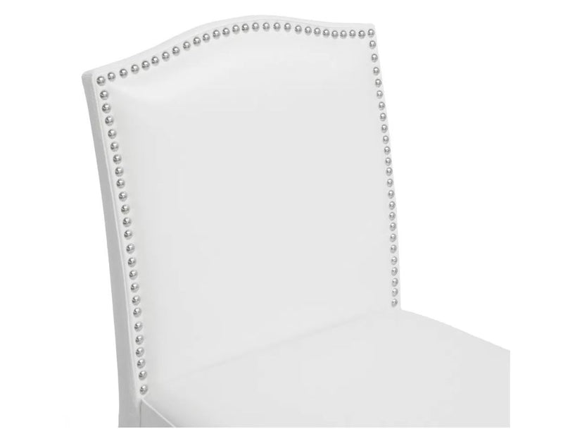 Libra Modern Barstool, White - Set of 2