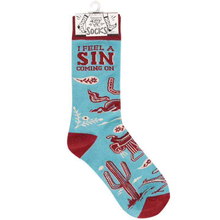 I Feel A Sin Coming On Socks