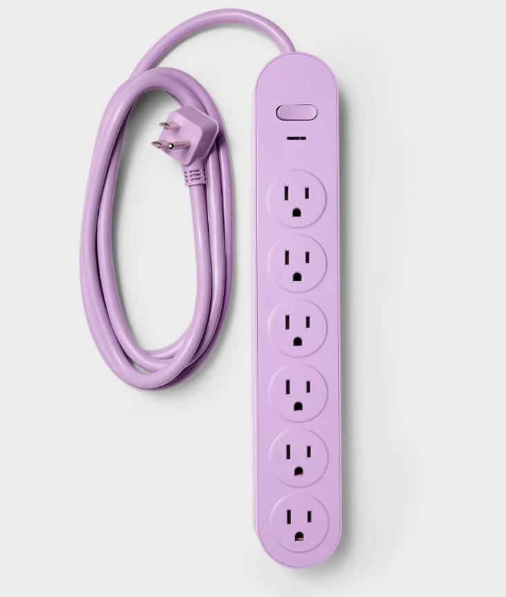 5 Outlet Surge Protector 6' Cord with USB - heyday™