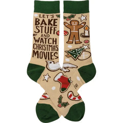 Let's Bake Stuff and Watch Movies Socks