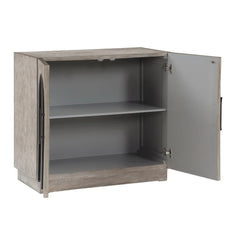 Coast to Coast Edgecomb Weathered Grey Two Door Cabinet