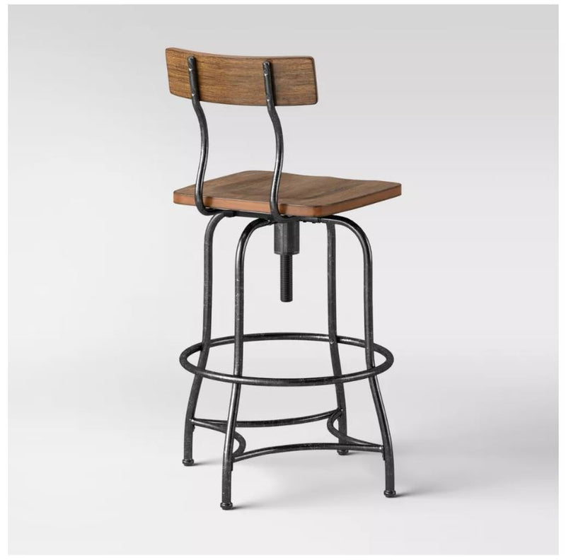 Woodsboro Adjustable Barstool - Brown