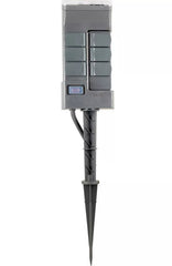 GE Outdoor Digital Stake Timer 6 Grounded Outlet Dusk to Dawn Photocell On/Off 2 Setting 19