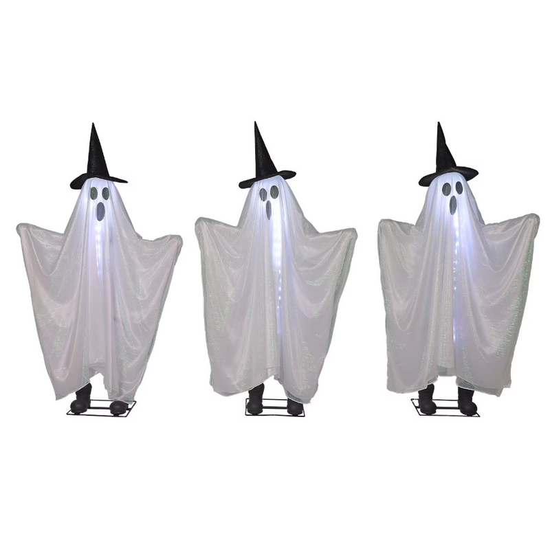 Pre-Lit Animated Ghosts, Set of 3