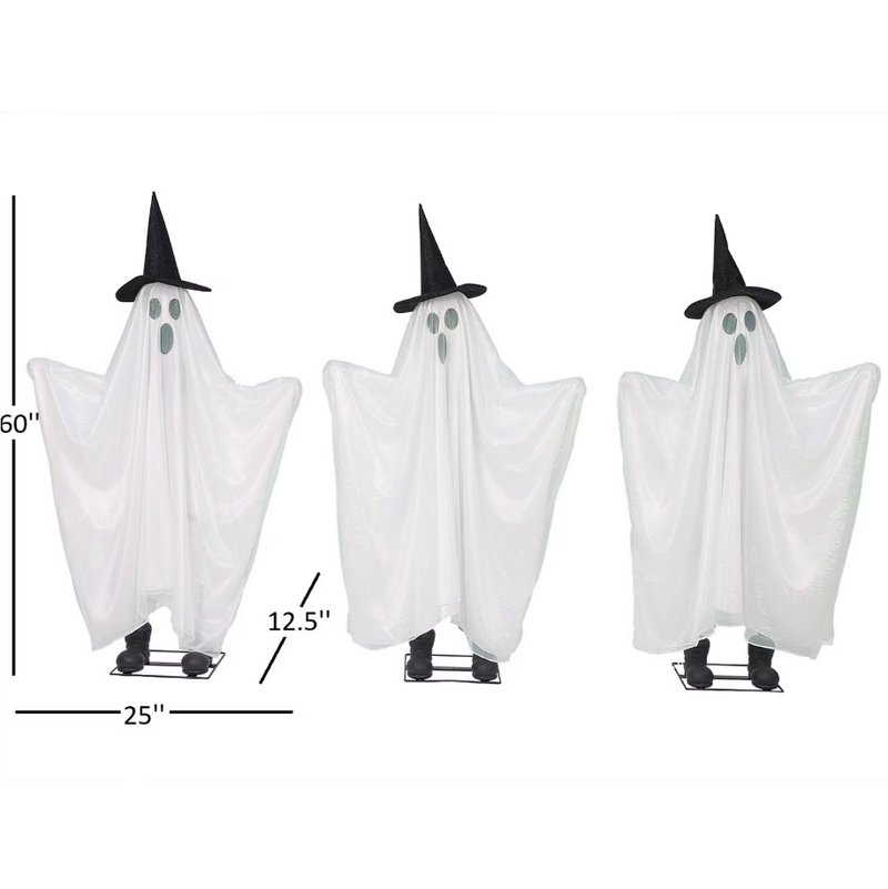 Pre-Lit Animated Ghosts, Set of 3