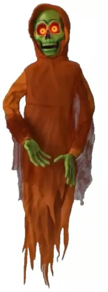 Hanging Ghoul 21 In Light Sound Throwback Ghoul Halloween Prop