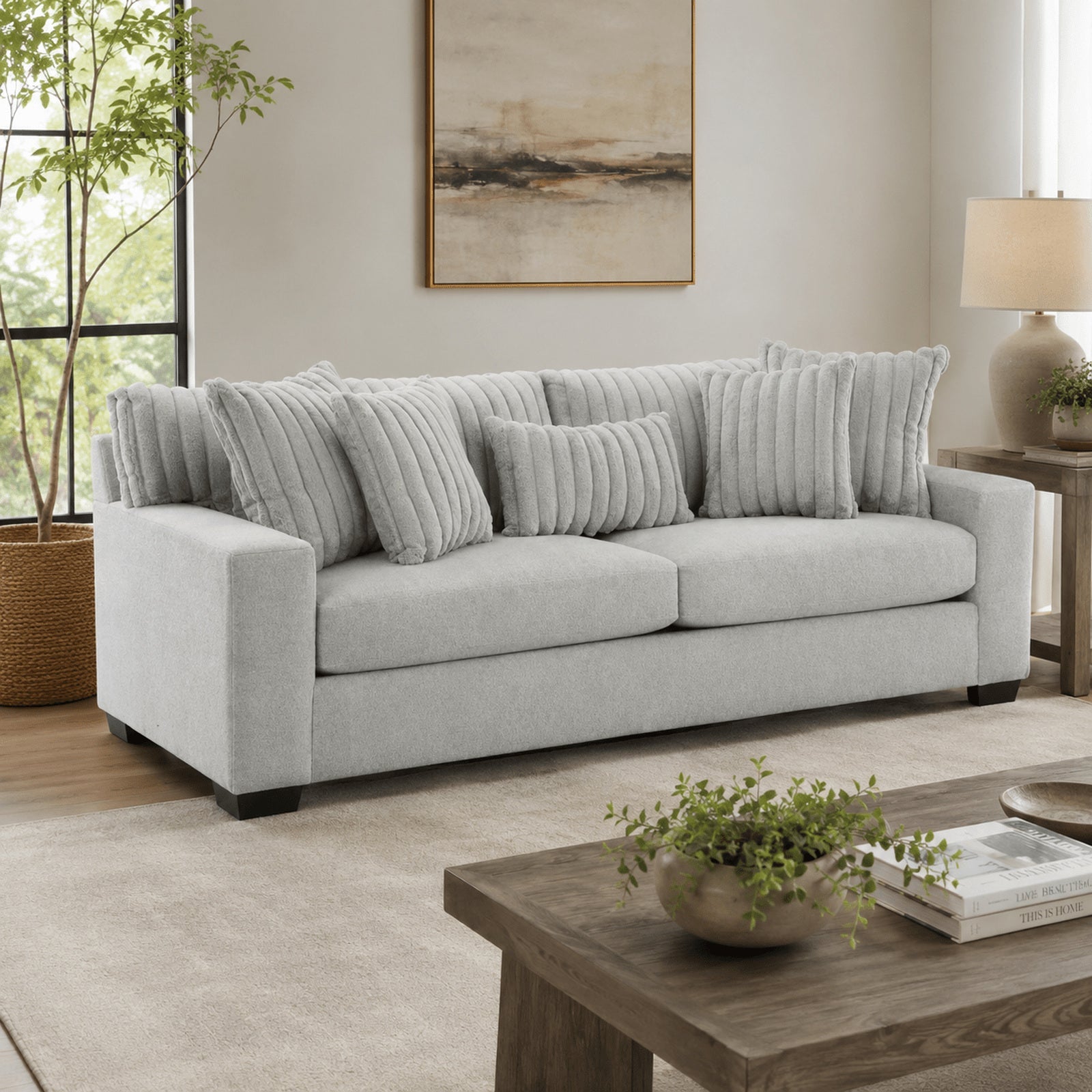 Grady Sofa - Grey - Wichita Home Outlet