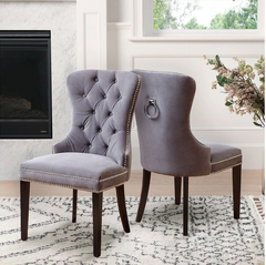 Versailles Tufted Dining Chair - Gray