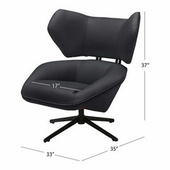 Electra Leather Swivel Chair