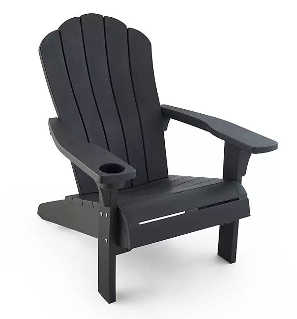 Keter Everest Adirondack Chair with Integrated Cupholder