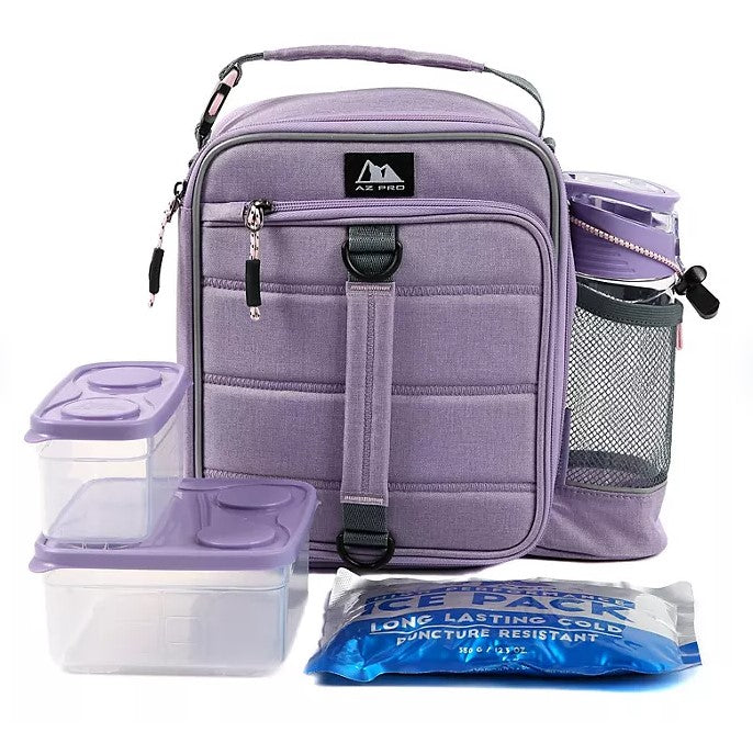 Arctic Zone Insulated Lunch Box w Container Water Bottle ice pack
