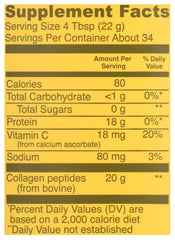 Vital Proteins Collagen Peptides Powder - Lemon, 24 Oz