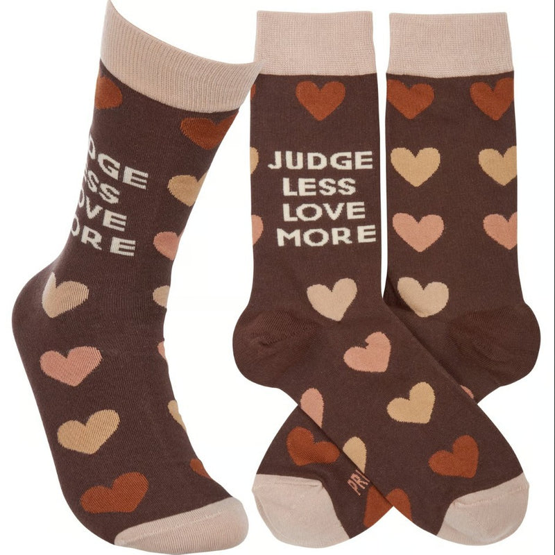 Judge Less Love More Socks