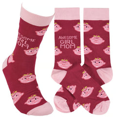 Awesome Girl Mom Socks