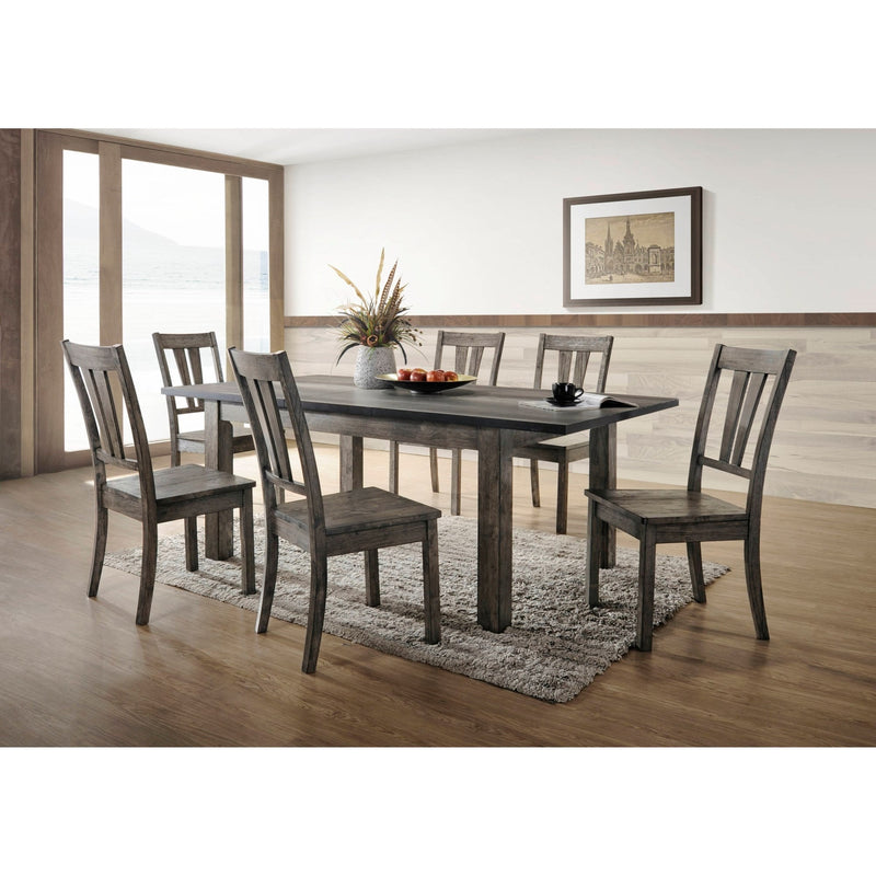 Pub High Dining Table 5 Pc Set - Rustic Brown