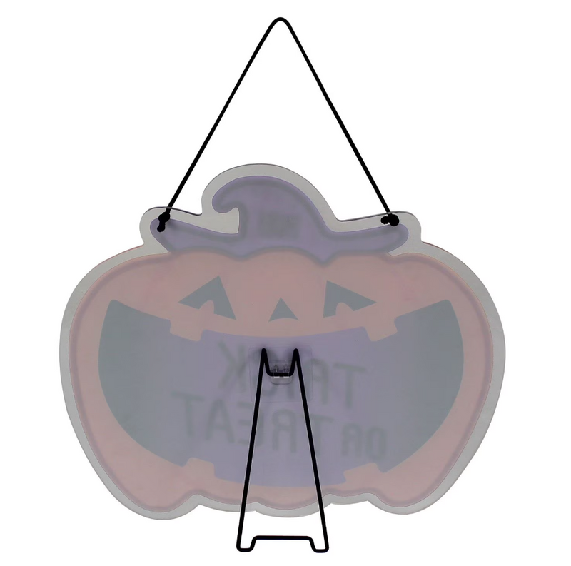 Neon Sign Wall Décor - 19.5" Neon Pumpkin Sign