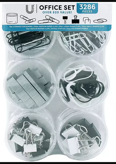 U Style Office Supply & Storage Set, 3,286 Pieces