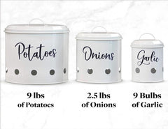 Metal Food Storage Containers - Set of 3