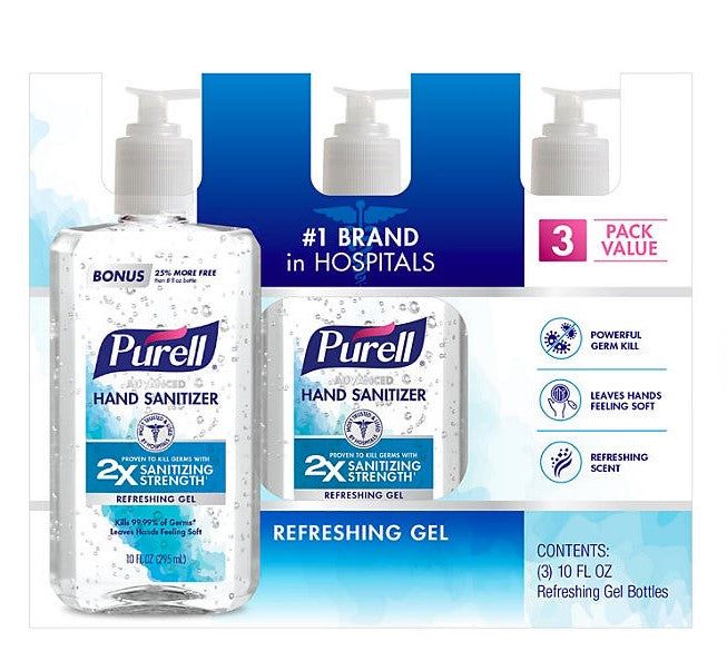 Purell Advanced Hand Sanitizer (10 fl. oz., 3 pk.)