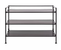 3-Tier Resin Slat Shoe Rack
