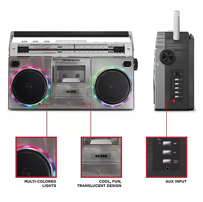 ION Retro Glow Bluetooth Speaker