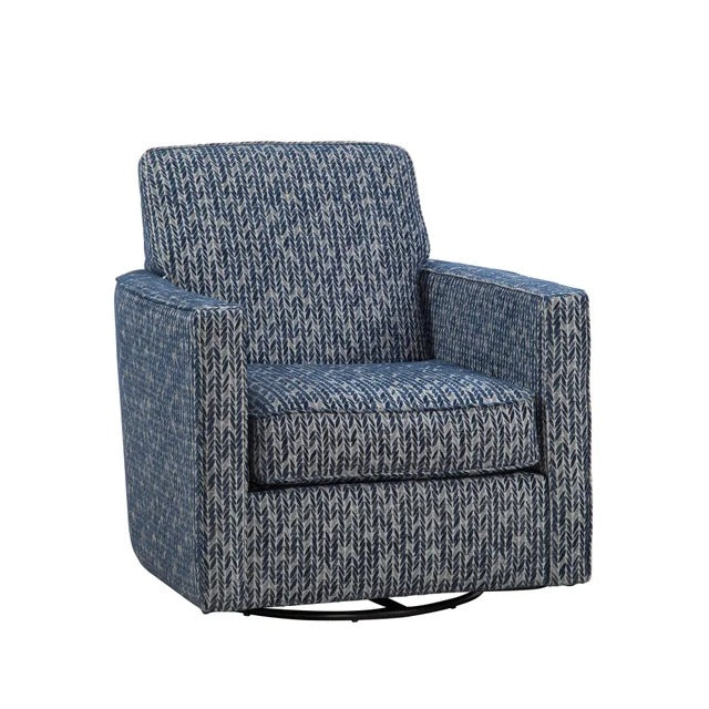 Bowmore Swivel Chair - Navy