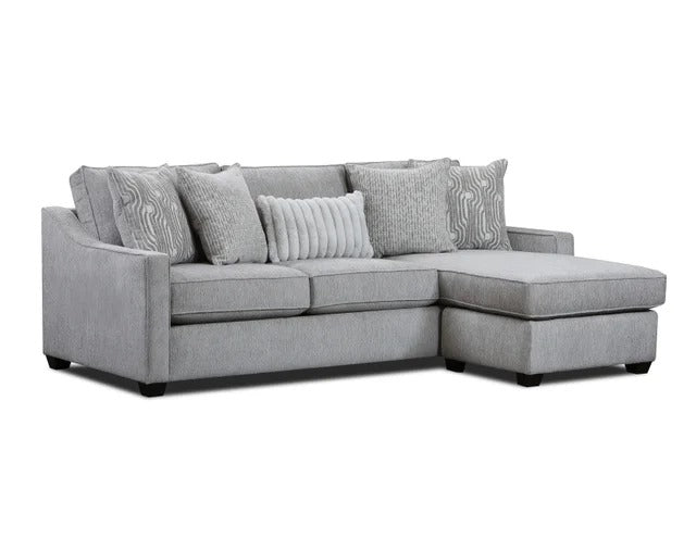 Bowmore Sofa w/Chaise - Grey