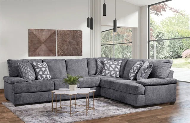 Vega Sectional - Charcoal