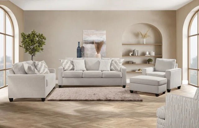Carmine Sofa - Pebble - Wichita Home Outlet