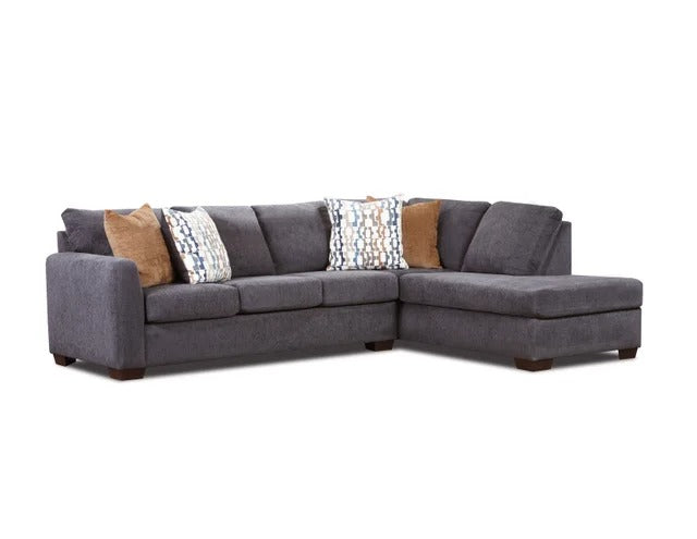 Franz 2-Piece Sectional in Charcoal