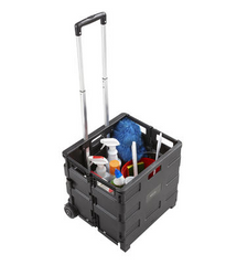 80 lb. Capacity Collapsible Two Wheeled Folding Handcart