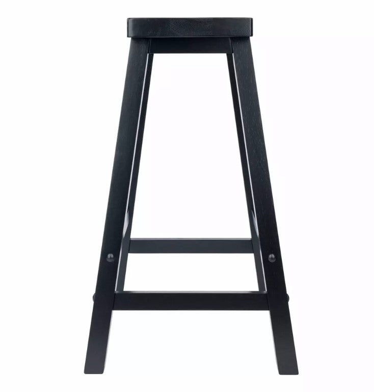 24" Halifax Farmhouse Wood Counter Height Barstool