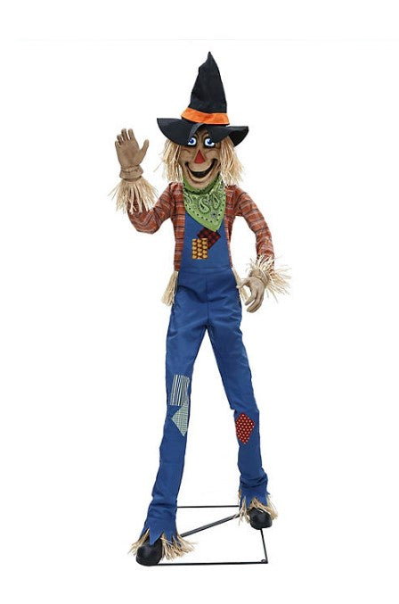 8' Animated Towering Scarecrow