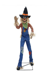 8' Animated Towering Scarecrow