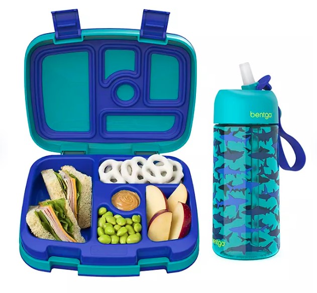 Bentgo Kids Prints Lunch Box & Water Bottle Set - 4 Styles