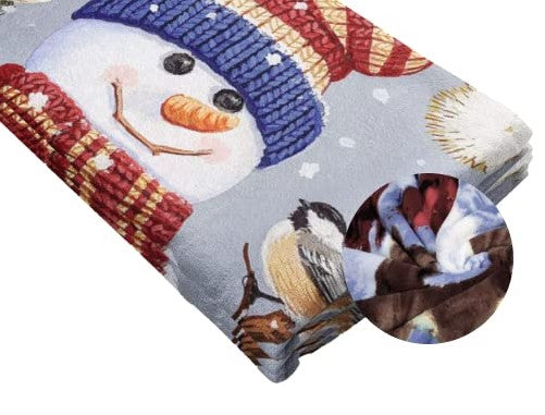 Snowman Fleece Blanket - 50" x 60"