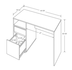 Espresso Storage Desk