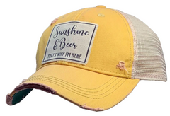 Sunshine & Beer - Trucker Baseball Hat
