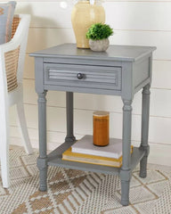 Tate 1 Drawer Accent Table - Grey