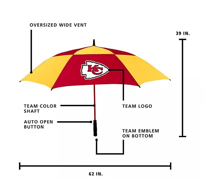 Kansas City 62" Oversized Umbrella