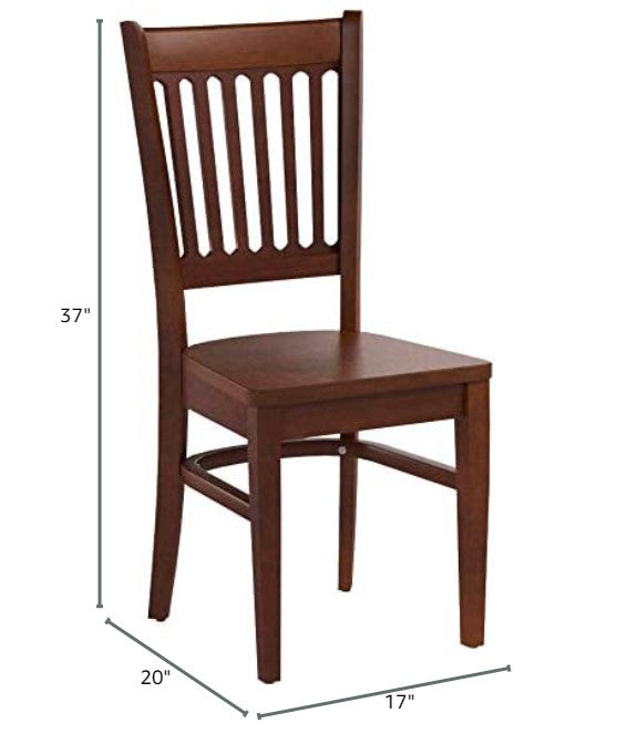 Vancouver Kitchen Dining Chairs - Set of 2, Espresso