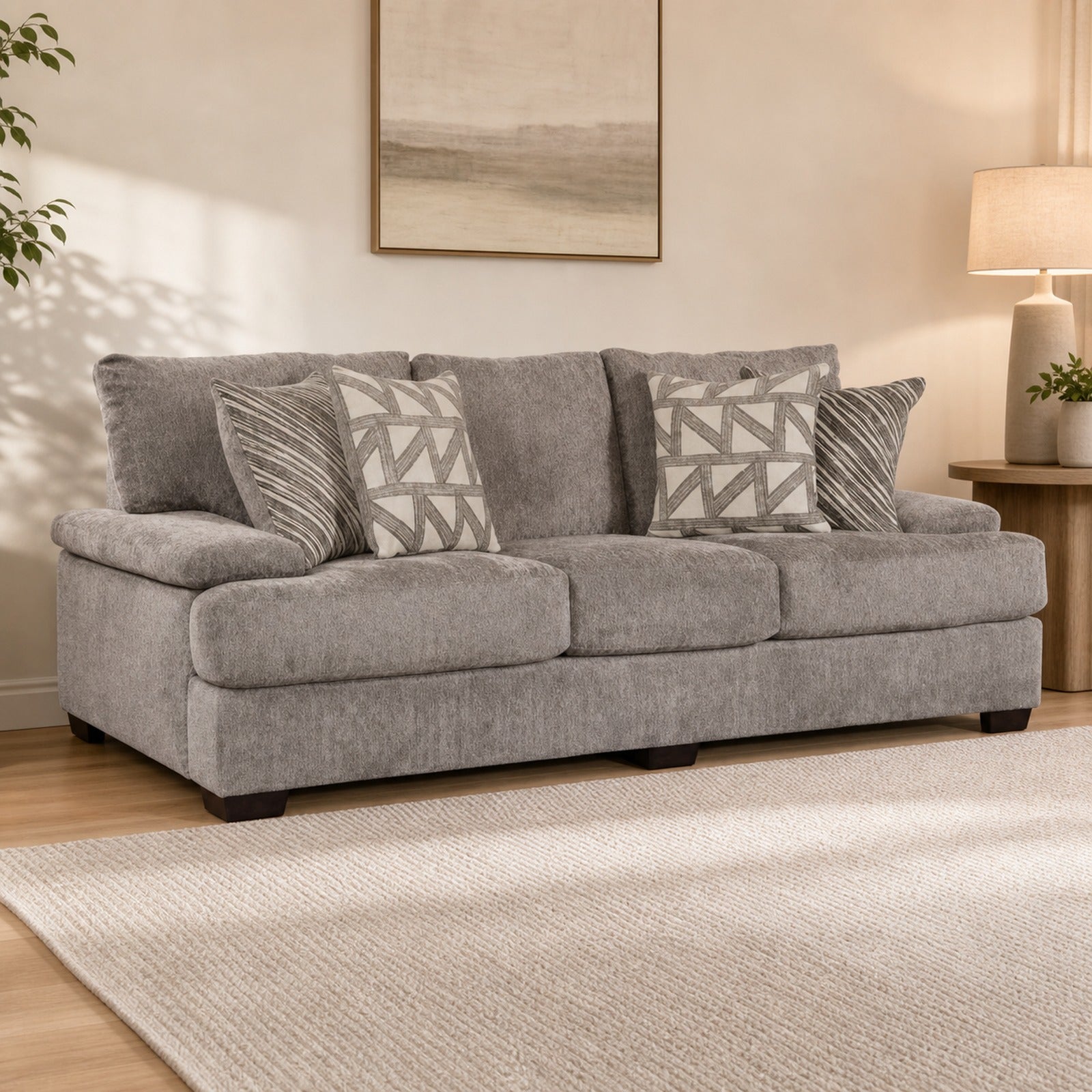 Vega Sofa - Cement lifestyle image
