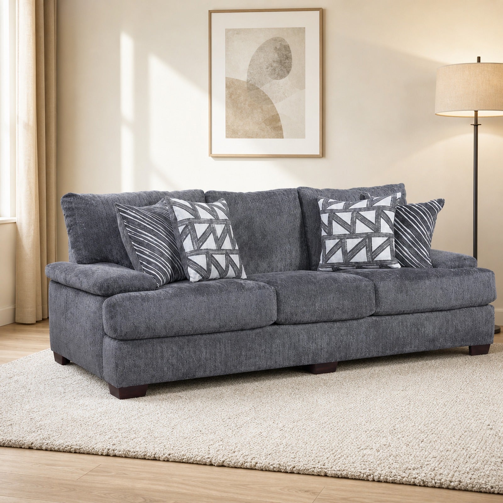 Vega Sofa - Charcoal lifestyle image