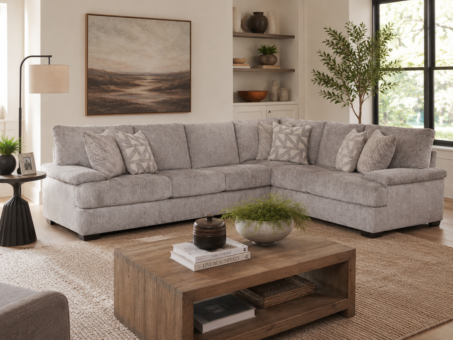 Vega Sectional - Cement
