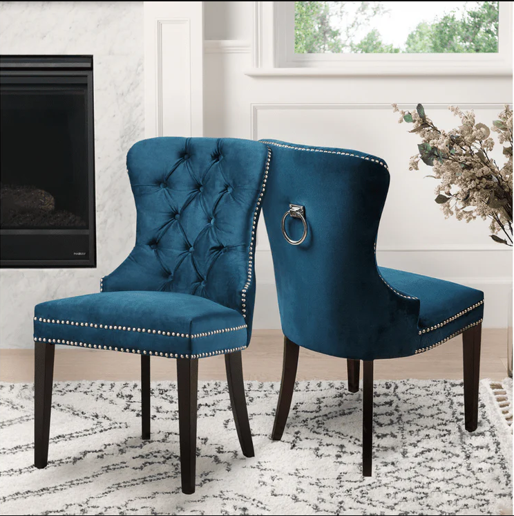 Versailles Tufted Dining Chair - Blue